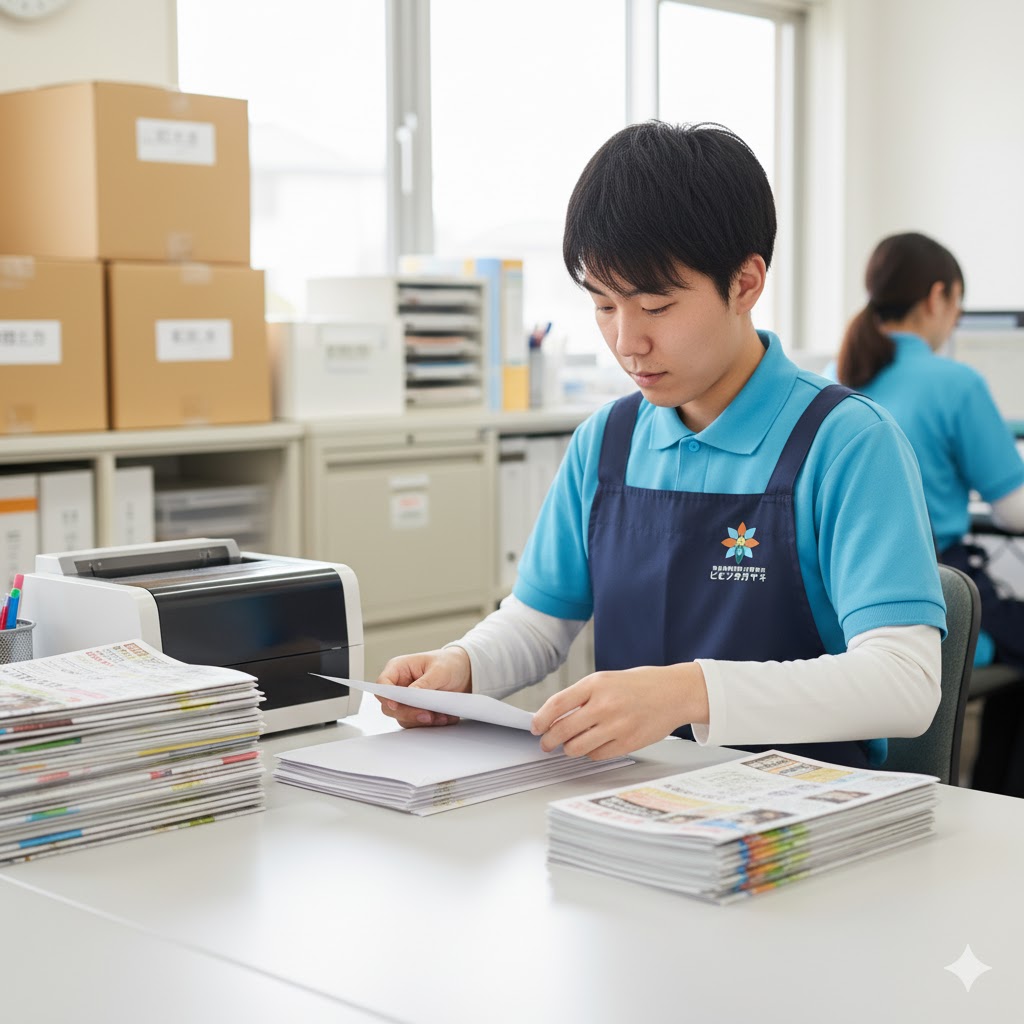 就労継続支援A型事業所 ヒビノカガヤキ  事務所作業